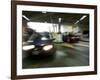 Blurred Image of Cars in a Parking Garage-null-Framed Photographic Print