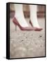 Blurred Image of Ladies Shoes-Jillian Melnyk-Framed Stretched Canvas
