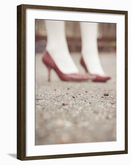 Blurred Image of Ladies Shoes-Jillian Melnyk-Framed Photographic Print