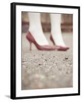 Blurred Image of Ladies Shoes-Jillian Melnyk-Framed Photographic Print