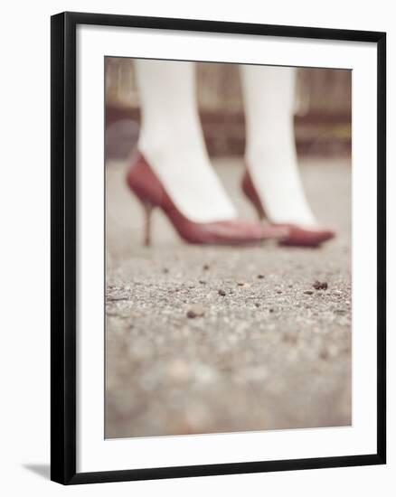 Blurred Image of Ladies Shoes-Jillian Melnyk-Framed Photographic Print