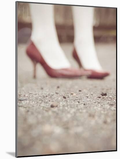 Blurred Image of Ladies Shoes-Jillian Melnyk-Mounted Photographic Print