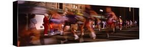 Blurred Motion of Marathon Runners, Houston, Texas, USA-null-Stretched Canvas