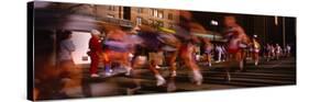 Blurred Motion of Marathon Runners, Houston, Texas, USA-null-Stretched Canvas