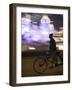 Blurred Motion of Traffic on Road in Amritsar, Punjab, India-David H. Wells-Framed Photographic Print