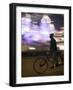 Blurred Motion of Traffic on Road in Amritsar, Punjab, India-David H. Wells-Framed Photographic Print