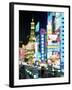 Blurred Neon Lights at Night, Nanjing Dong Lu New Pedestrian Street, Nanjing Road, Shanghai, China-Gavin Hellier-Framed Photographic Print