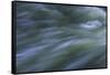 Blurred Racing Greenish Water-Anthony Paladino-Framed Stretched Canvas