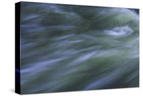 Blurred Racing Greenish Water-Anthony Paladino-Stretched Canvas