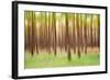 Blurred Trees 5 - Verde-Moises Levy-Framed Giclee Print