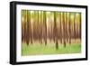 Blurred Trees 5 - Verde-Moises Levy-Framed Giclee Print