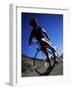 Blurred View of Cyclist-null-Framed Photographic Print