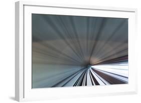 Blurred View of Subway Tunnel, Kuala Lumpur, Malaysia-Paul Souders-Framed Photographic Print