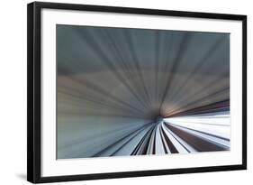 Blurred View of Subway Tunnel, Kuala Lumpur, Malaysia-Paul Souders-Framed Photographic Print