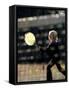 Blurry Image of a Girl Playing Tennis-null-Framed Stretched Canvas