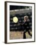 Blurry Image of a Girl Playing Tennis-null-Framed Photographic Print