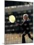 Blurry Image of a Girl Playing Tennis-null-Mounted Photographic Print