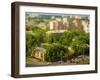 Blurry Tilt-Shift Cityscape Background-inspired_by_the_light-Framed Photographic Print