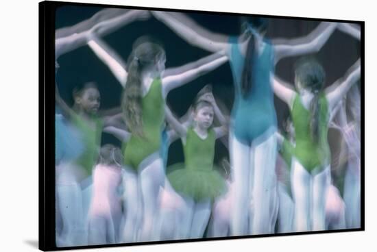 Blurry Timed Exposure of Children from New York City Ballet in Performance of Circus Polka-Gjon Mili-Stretched Canvas