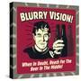 Blurry Vision! When in Doubt Reach for the Beer in the Middle!-Retrospoofs-Stretched Canvas