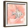 Blush and Ochre Angel Fish I-Jacob Green-Framed Art Print