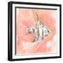 Blush and Ochre Angel Fish I-Jacob Green-Framed Art Print