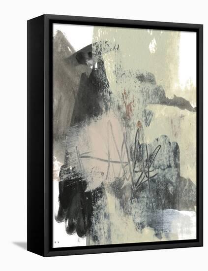 Blush & Black I-Jennifer Goldberger-Framed Stretched Canvas