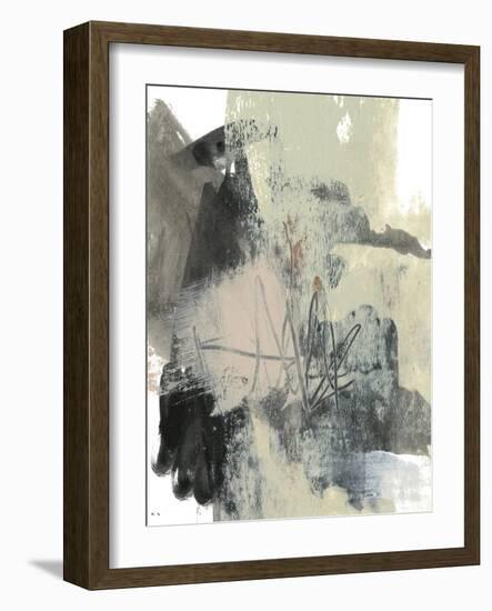 Blush & Black I-Jennifer Goldberger-Framed Art Print