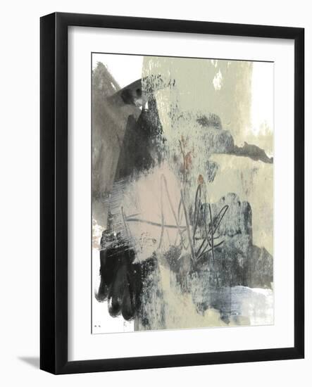 Blush & Black I-Jennifer Goldberger-Framed Art Print