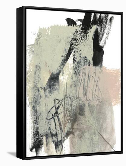 Blush & Black II-Jennifer Goldberger-Framed Stretched Canvas