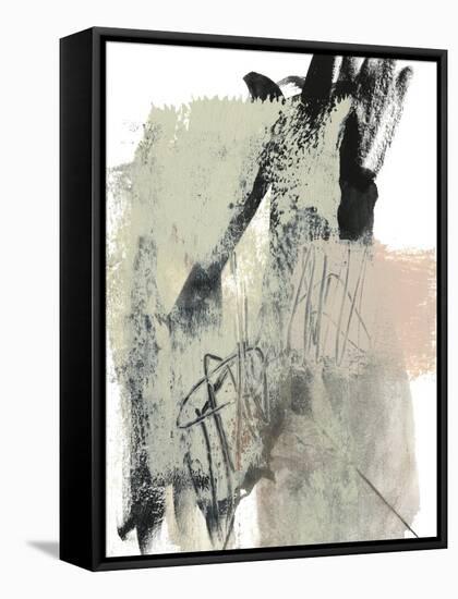 Blush & Black II-Jennifer Goldberger-Framed Stretched Canvas