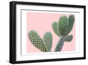 Blush Cactus 1 v2-Kimberly Allen-Framed Art Print