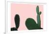 Blush Cactus 2 v2-Kimberly Allen-Framed Art Print