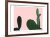 Blush Cactus 2 v2-Kimberly Allen-Framed Art Print