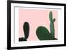 Blush Cactus 2 v2-Kimberly Allen-Framed Art Print