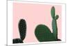 Blush Cactus 2 v2-Kimberly Allen-Mounted Art Print