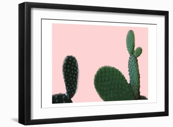 Blush Cactus 2 v2-Kimberly Allen-Framed Art Print