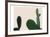 Blush Cactus 2-Kimberly Allen-Framed Art Print