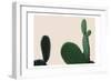 Blush Cactus 2-Kimberly Allen-Framed Art Print