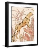 Blush Cheetah II-Annie Warren-Framed Art Print