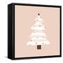 Blush Christmas Tree-Orara Studio-Framed Stretched Canvas