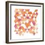 Blush Coral Triangles-OnRei-Framed Premium Giclee Print