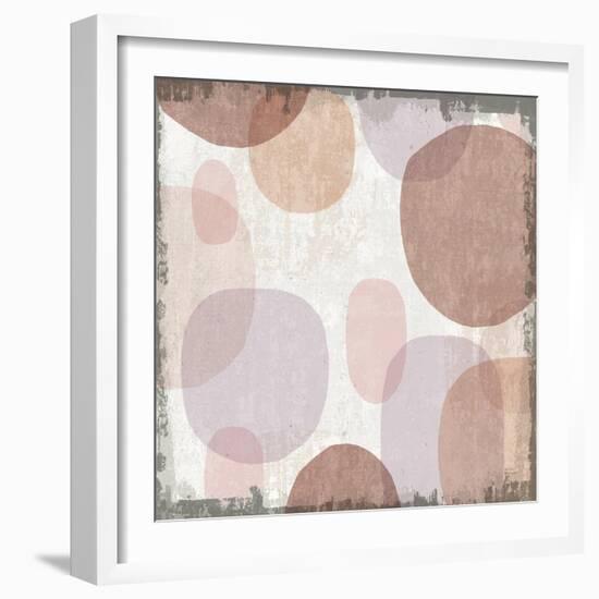 Blush Drips I-Michael Mullan-Framed Art Print