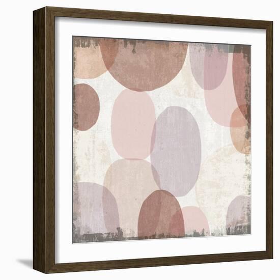 Blush Drips II-Michael Mullan-Framed Art Print