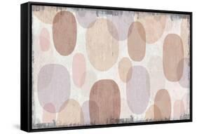 Blush Drips-Michael Mullan-Framed Stretched Canvas