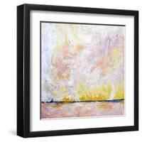 Blush field-Hyunah Kim-Framed Art Print