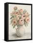 Blush Flowers in a Jug-Silvia Vassileva-Framed Stretched Canvas