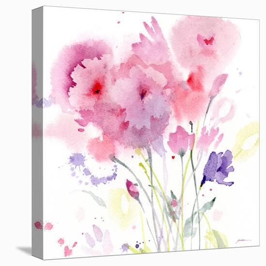 Blush Garden-Sheila Golden-Stretched Canvas