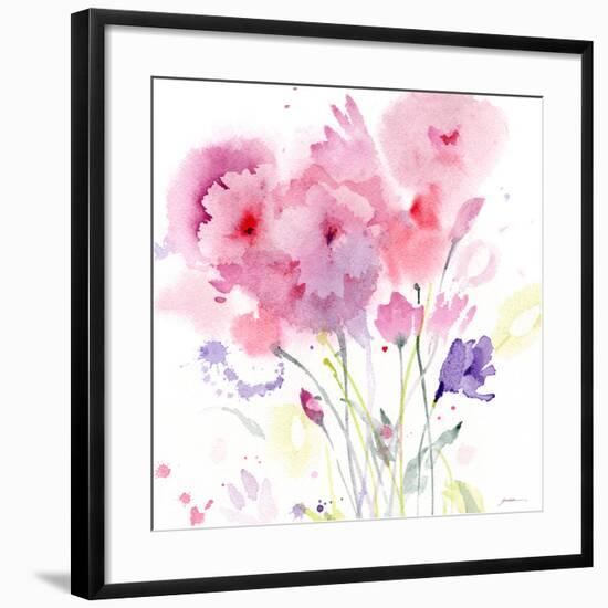 Blush Garden-Sheila Golden-Framed Art Print