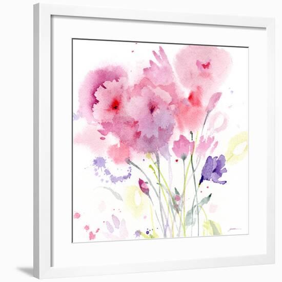 Blush Garden-Sheila Golden-Framed Art Print